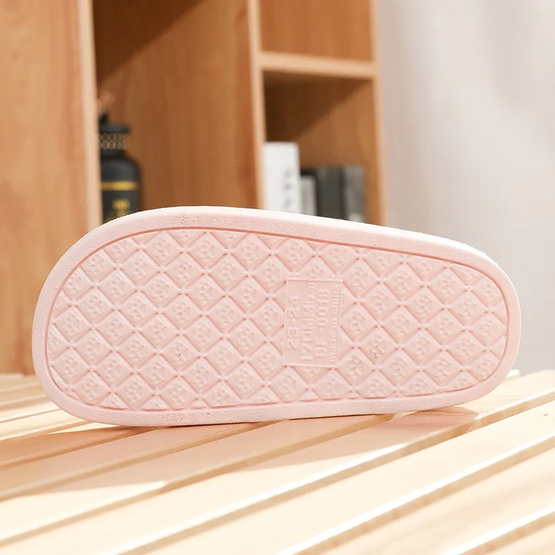 Cheap Wholesale Kids Summer Indoor Slippers Cute Cat Children Household Non-slip PVC Slides Slippers