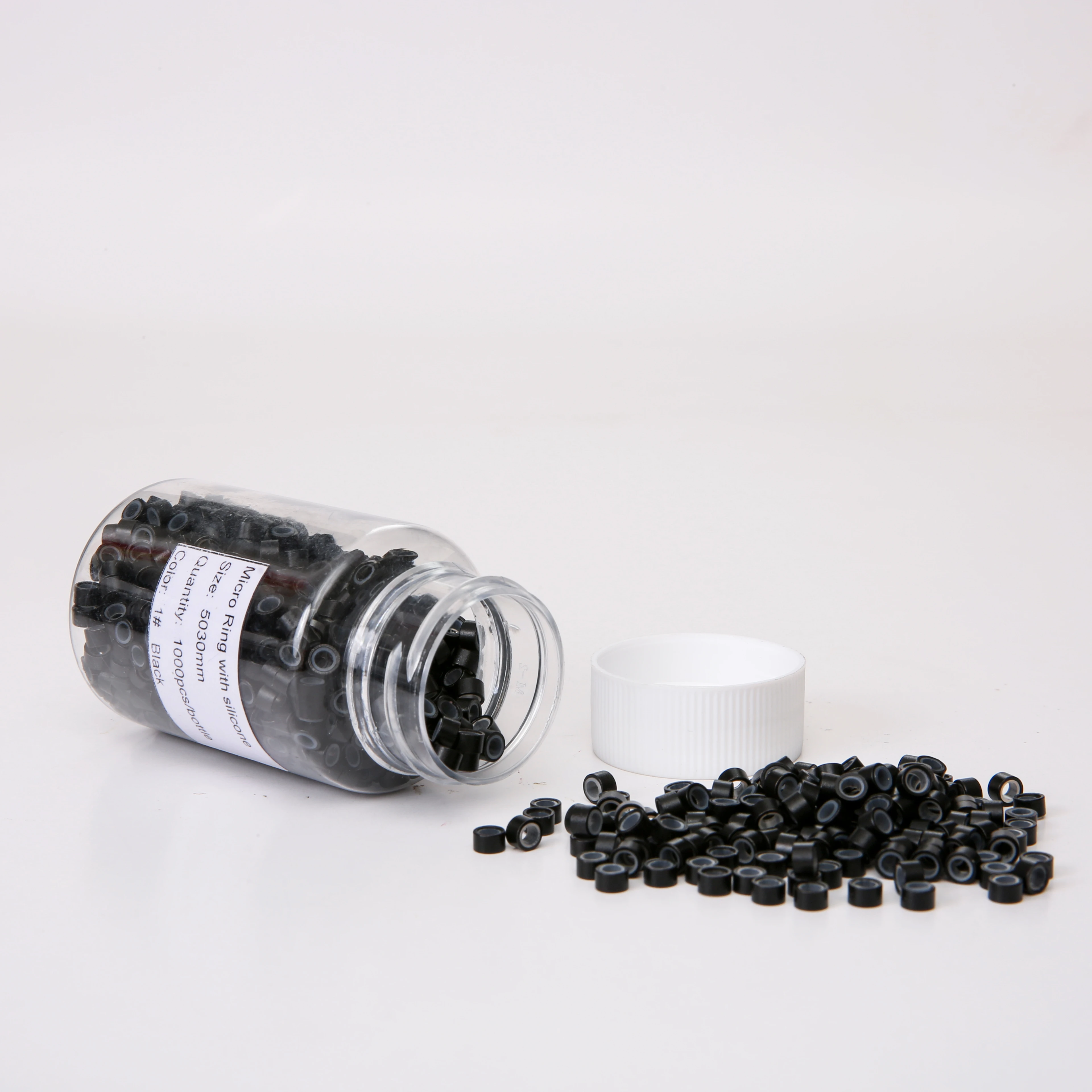 Micro Silicone Lined Rings/Links/Beads MICRO Ring Link Crimp Beads Hair Extensions Tools