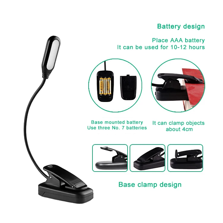 2023 Hot Selling Dimmable USB Book Folding Led Reading Light