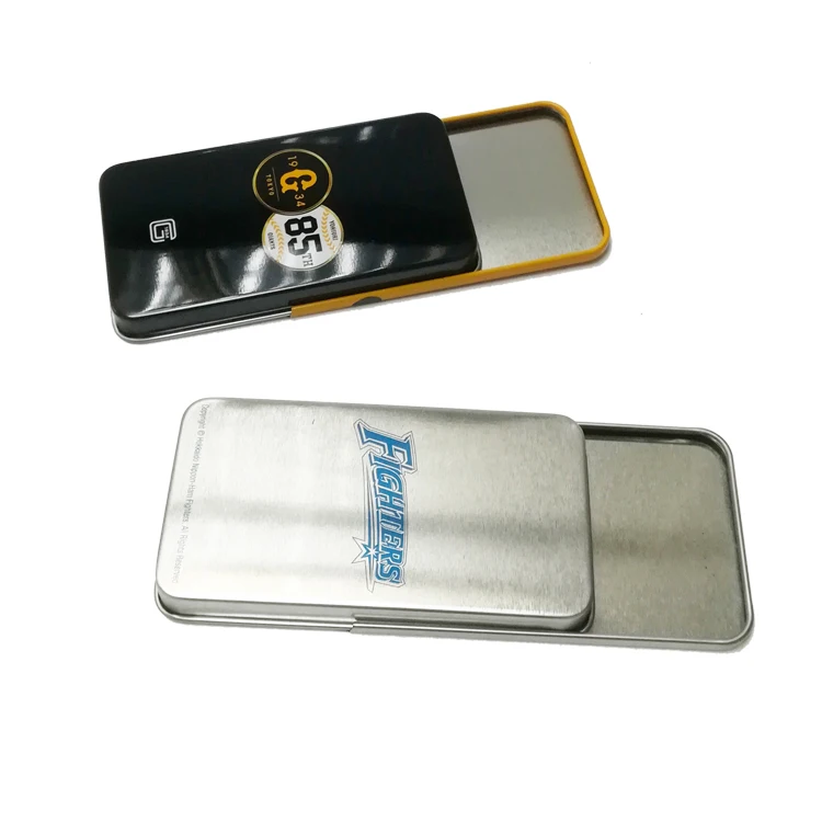 Western Union Wholesale Rectangular Tin Can, Mint Tin Box, Sliding Tin Box