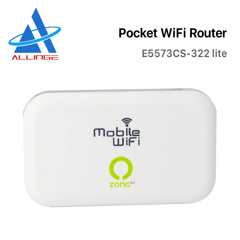 
Lyngou LG1761 E5573Cs-322 Lite E5573 WiFi Rate 150Mbps Mini White Green Battery Router 4G SIM 