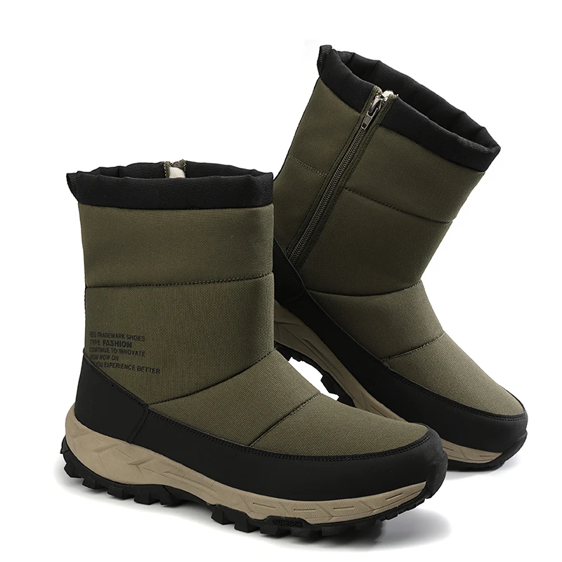 Новые продукты, оптовая продажа, модные мужские зимние ботинки для снега, ботинки из овечьей шерсти