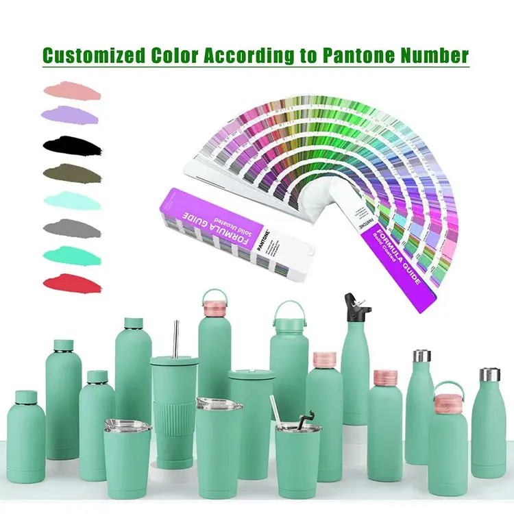 Custom Logo  Stainless Steel Coffee Mug Thermos Double Wall Coffee Cup Travel Insulated Bottle