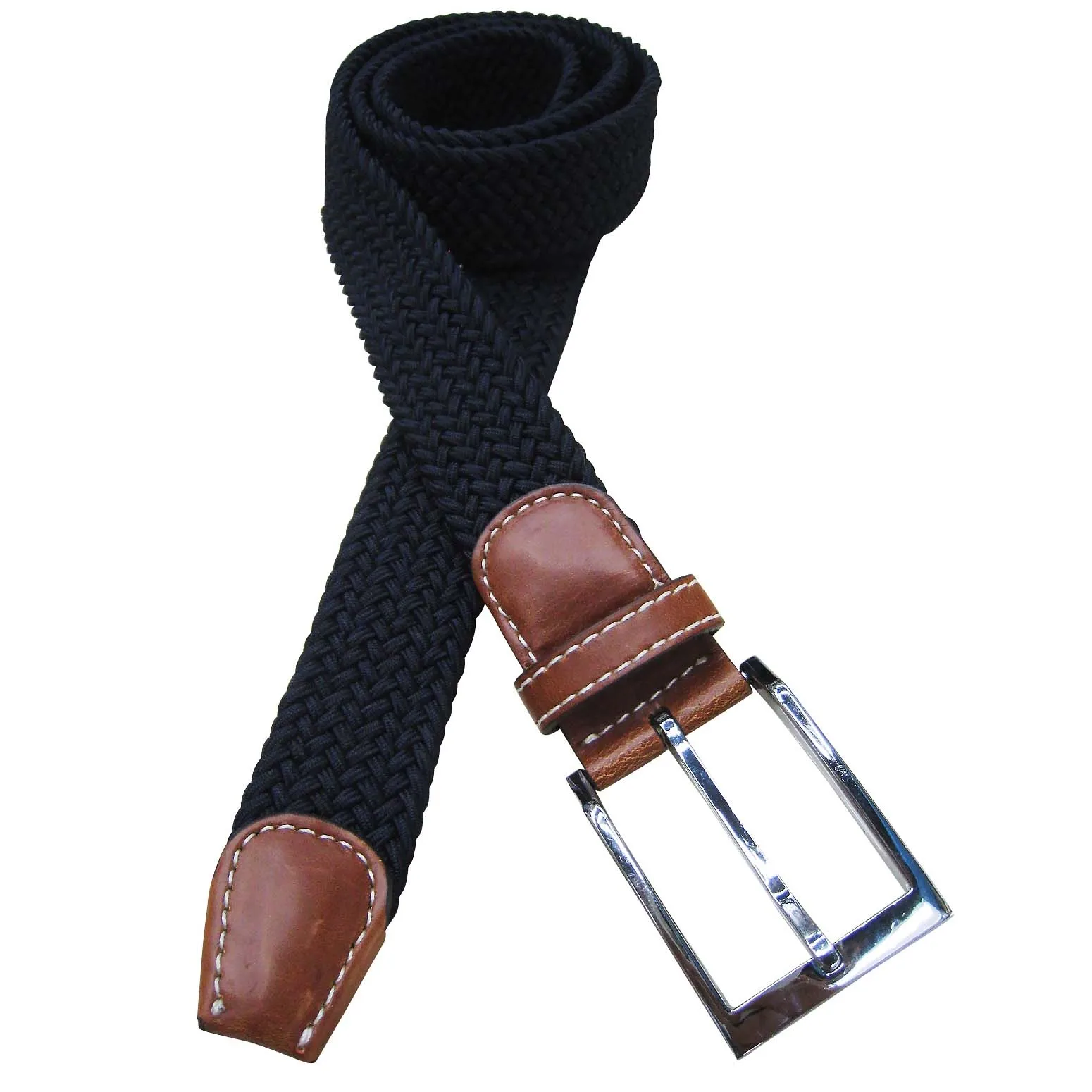 knitted elastic man business rhinestone waist chain