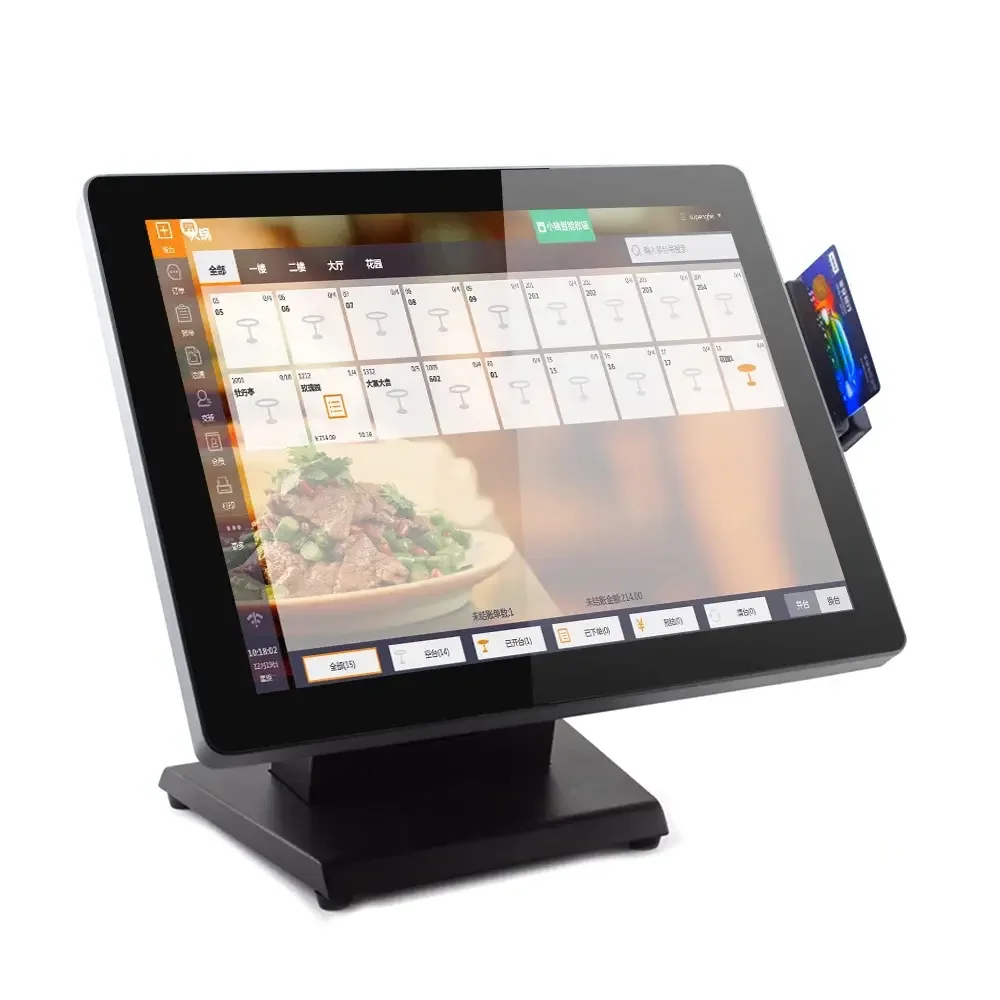 15 inch Windows7 10 Android Touch Screen All In One Cash Register POS Terminal System machine for retail shop