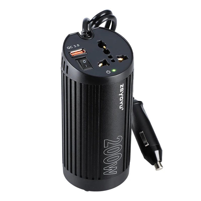 Youliang New Car Power Inverter Usb Socket 12V 220V 200W Car Power Inverter Usb With Switch