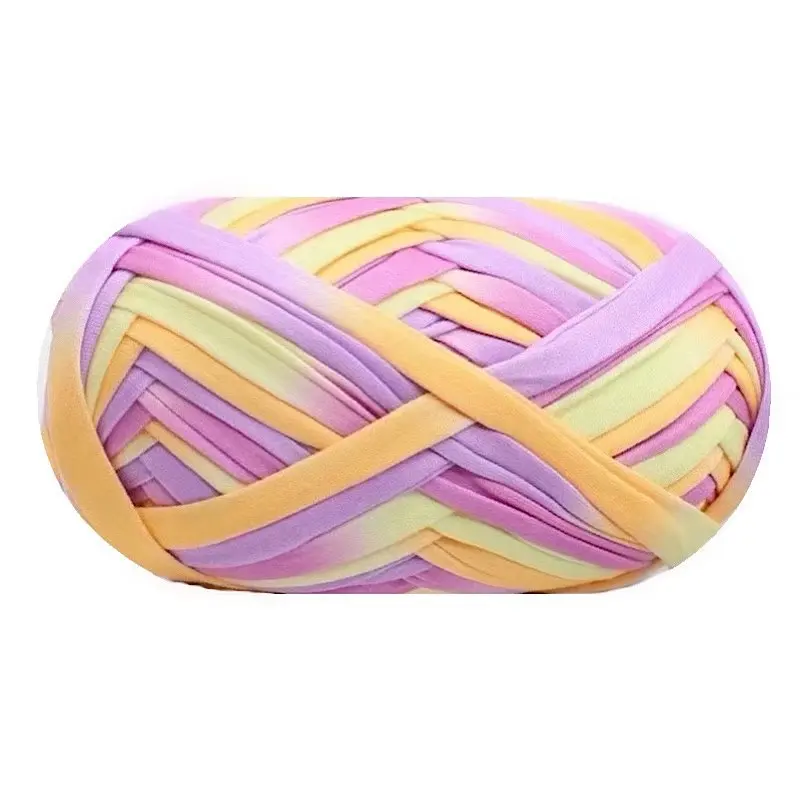 Wholesale 100g/roll Color pattern dyeing wiring Hand-woven floor mat liner Hand-knitted floor mat thread