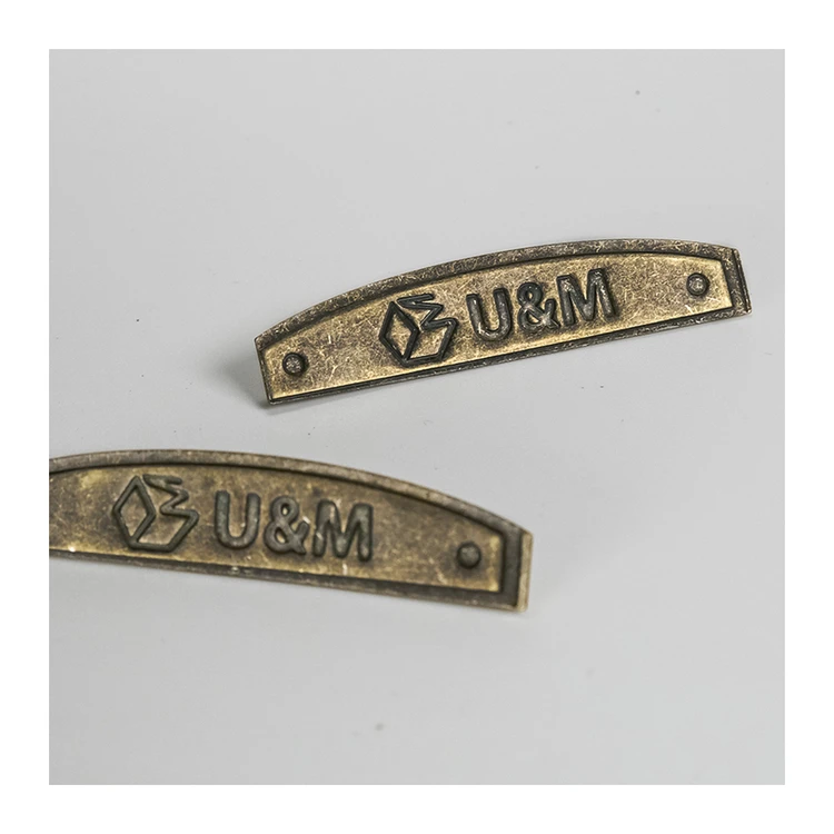 High Quality Custom Waterproof Metal Perfume Hang tag Label Jewelry CustomHang Tags