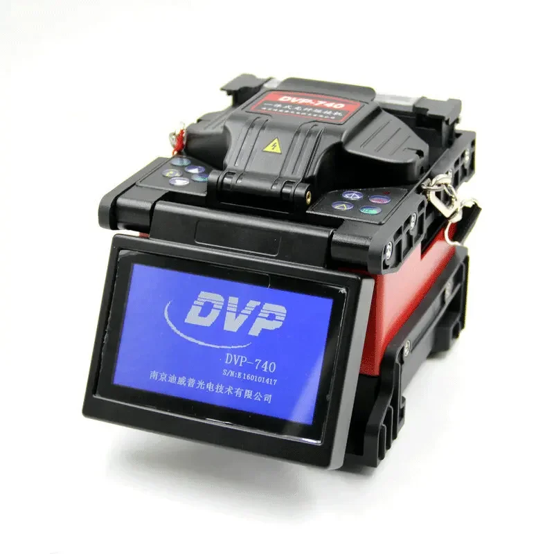 FTTH  Fiber Optic fusion splicer machine fiber optical mini model DVP 740 fusion splicer heater machine
