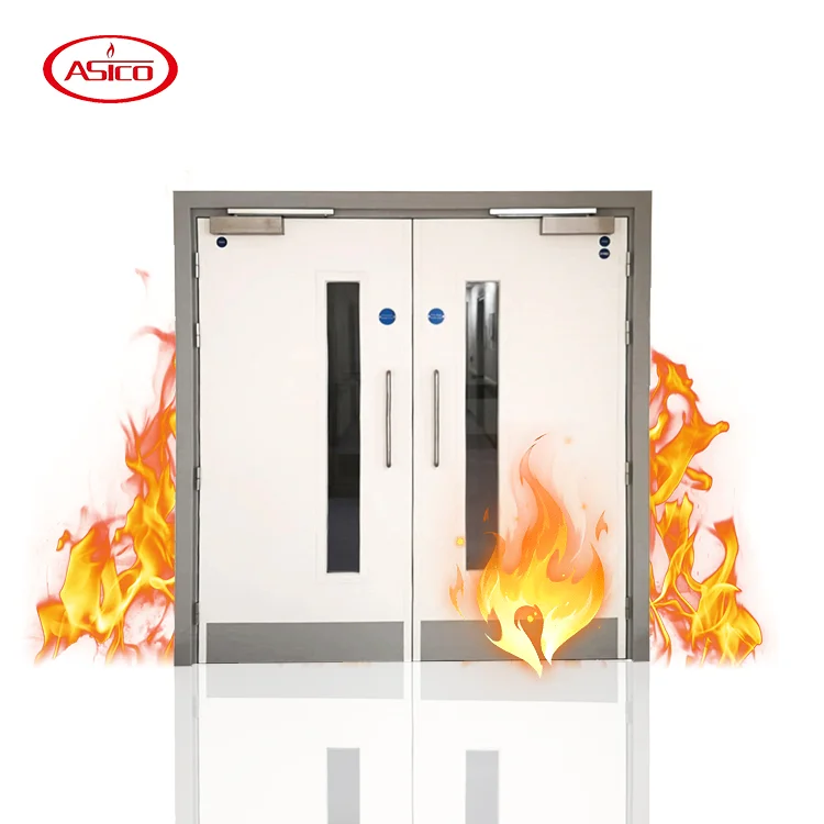 Security Steel Door Fireproof Steel Door Fire Rated Door for Hotel School Hospital For Sale