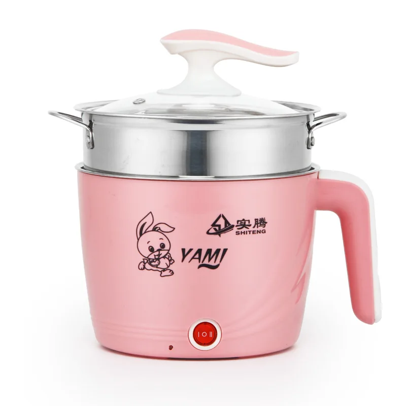 Amazon 18 см электрический чайник для приготовления пищи с подогревом с красочной пластиковой оболочкой для детей и студентов