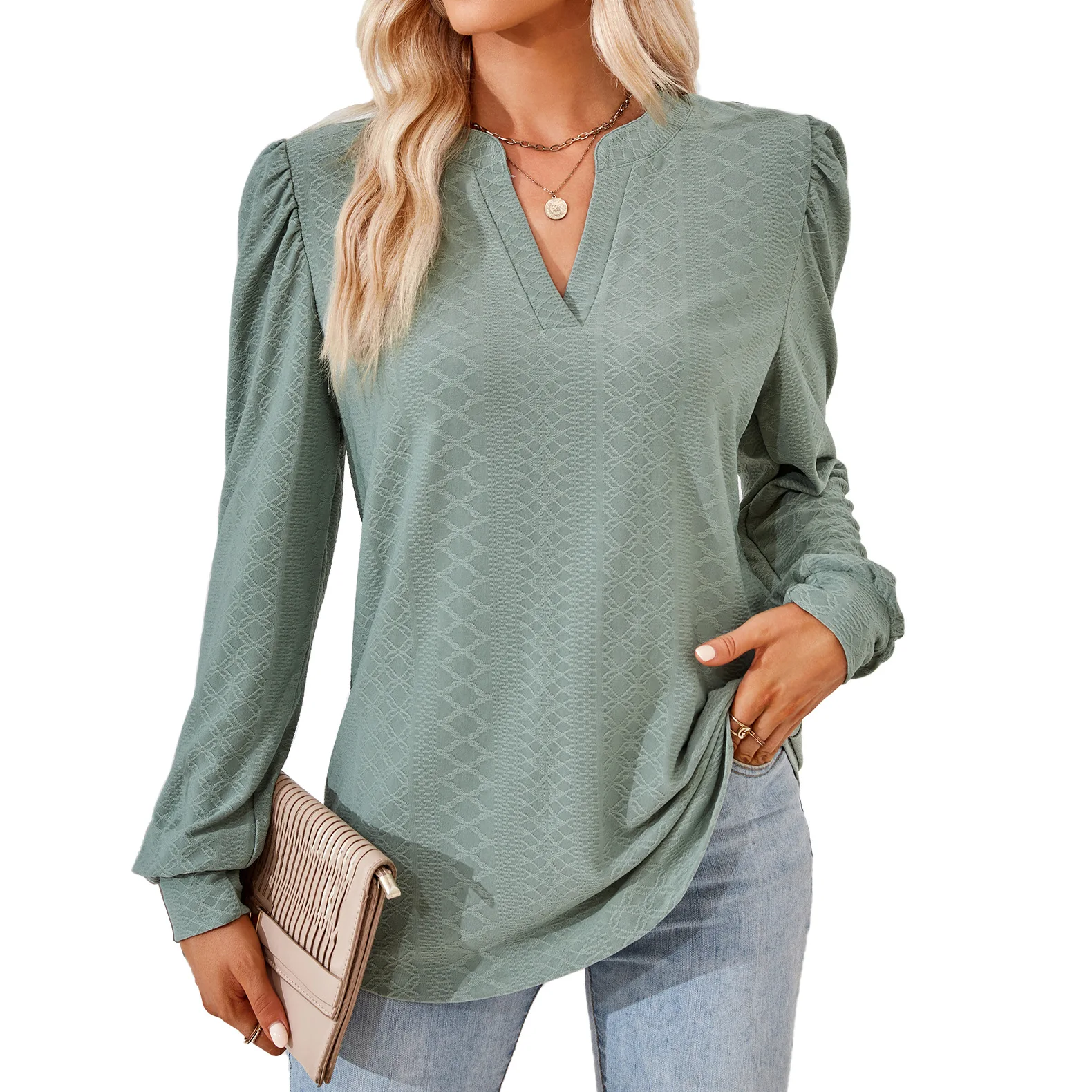Spring Fall 2024 women clothes High quality manufacture  cheap ladies fashion Blouse tops blouse women