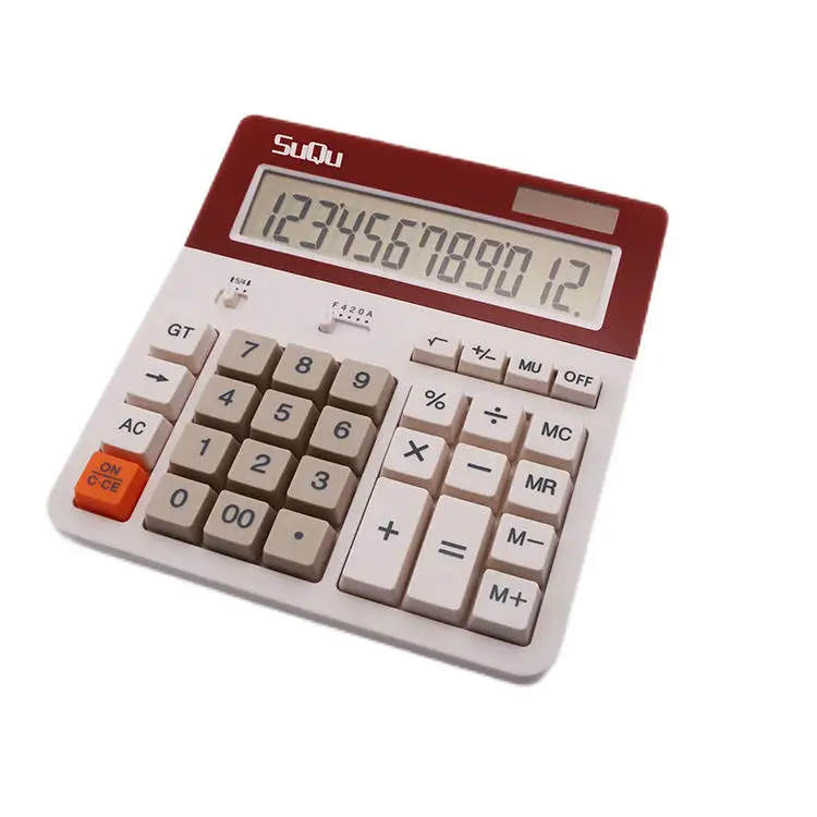 Dual Power Super Quality Digits Desktop Large Display Calculator