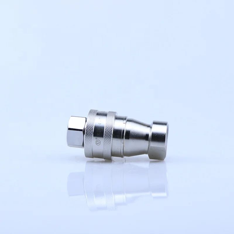 IOS7241-B H103 1/2 inch stainless steel hydraulic quick connect coupling one-way shutoff quick couplings