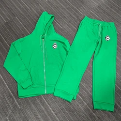 custom chenille oversize jogger set men sweatsuits unisex hoodie set full zip hoodie tracksuit