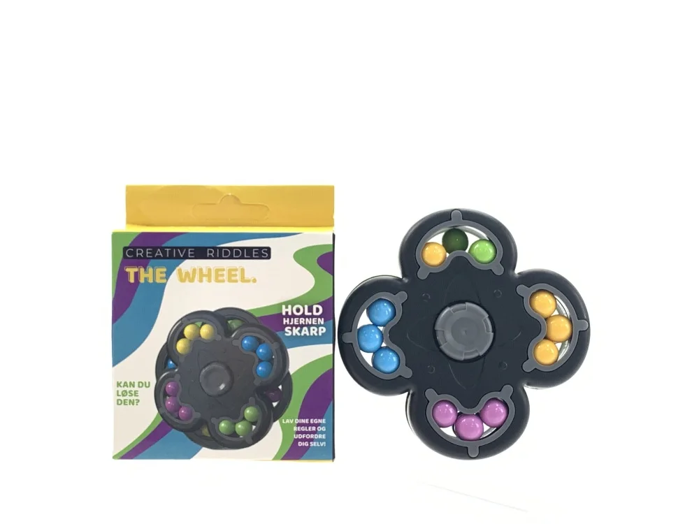 Double-sided Magic Ball Puzzle Cube Toy Finger Top Cube Spinning Rotating Magic Bean Disc Anxiety Relief Fidget Toys For Kids