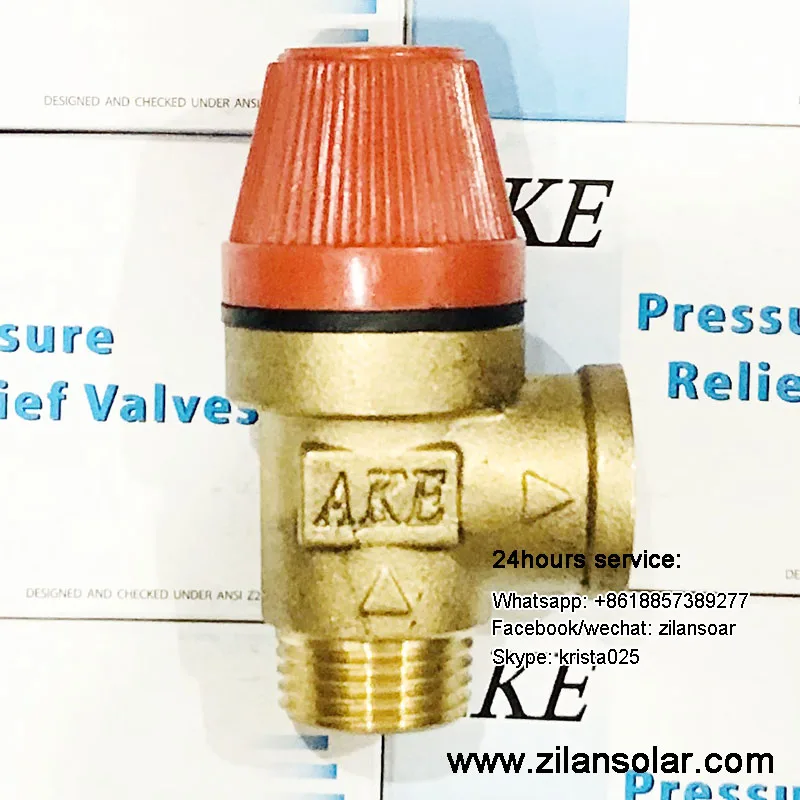 AKE Pressure Relief Valve YA-15A for Solar Water Heater 0.6Mpa