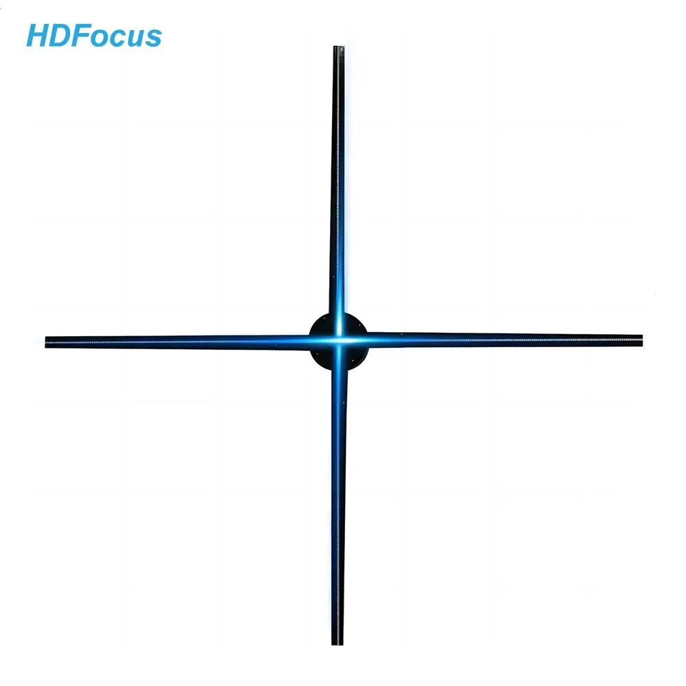 3D Hologram Fan WiFi Projector with 700 Video Library, Shop, Bar, Casino, Party Advertising Display 75CM