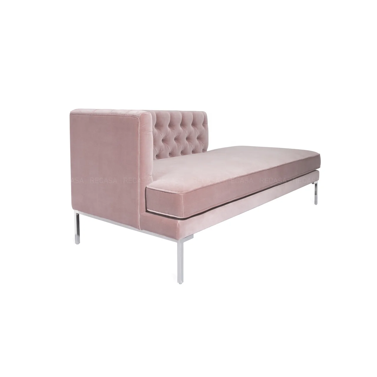 Day Beds Modern Living Room Daybed Sofa Velvet Upholstered Chaise Lounge Bed Bench