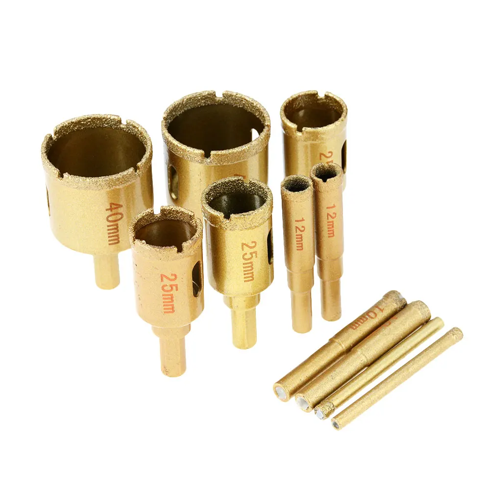 6mm-65mm Vacuum Brazed Diamond Drilling Core Bits Set Hole Saw Hole Cutter Diamond Drill Bit For Porcelain Marble Granite