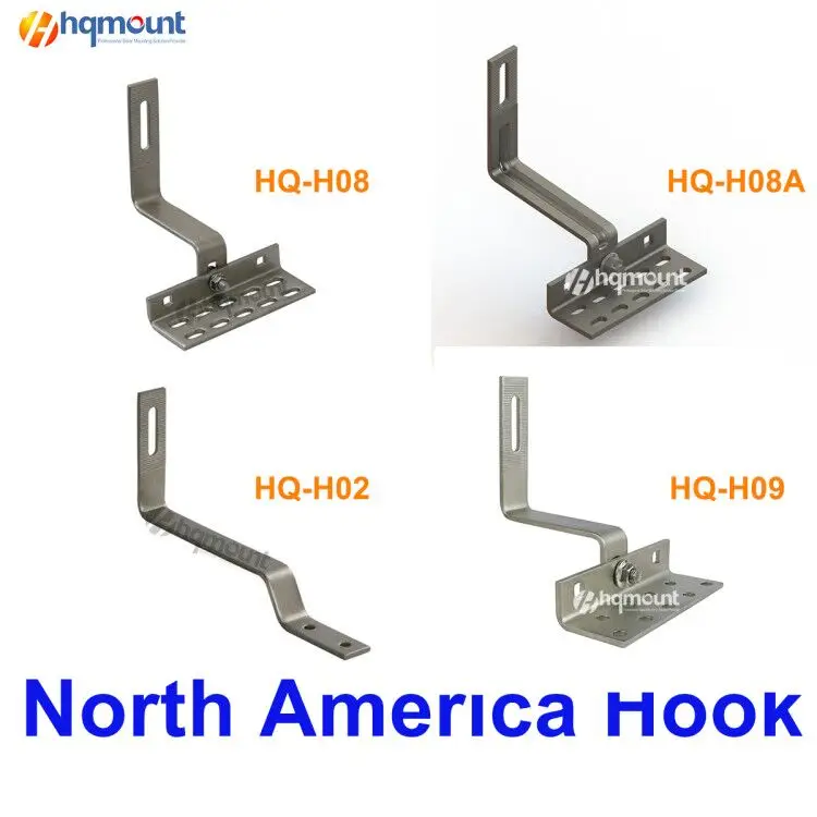 Stainless steel tile roof Mounting Hook Solar Panel
