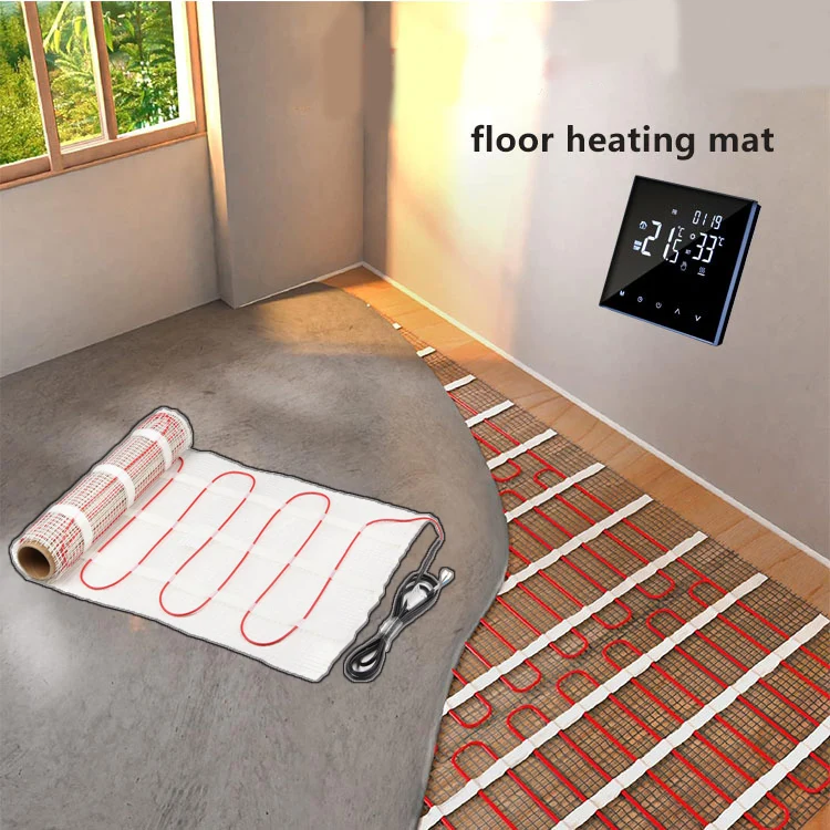 230V insulated Dual conductors electric radiant floor heating mat