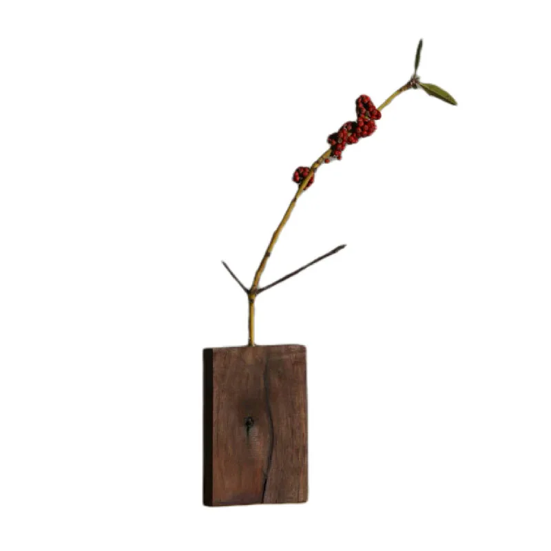 CSL  Natural Wood Flower Vases Home Decor wholesale customized Luxury Wood Vases