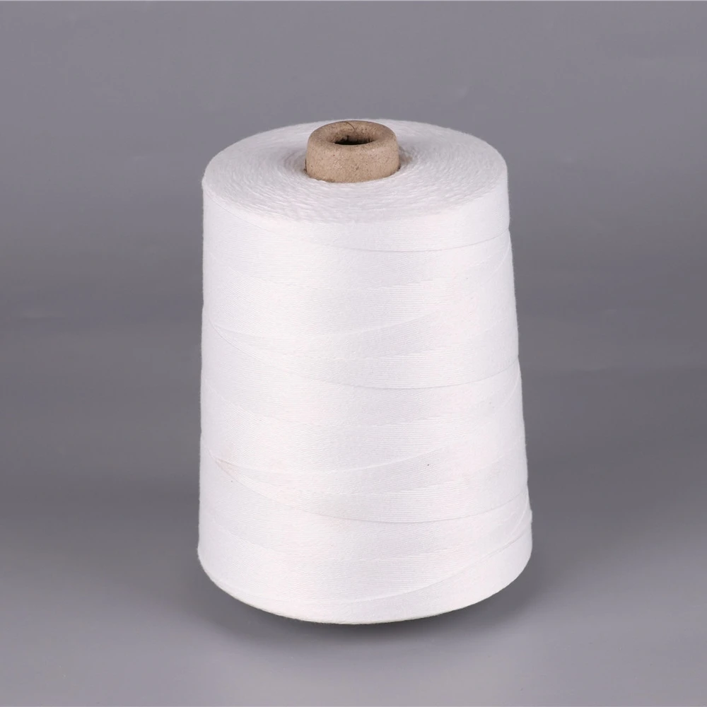 
10s/1 2 4 6 8 China supply Industrial Bag Bonded Polyester Sewing Thread / polyester bag closing thread 