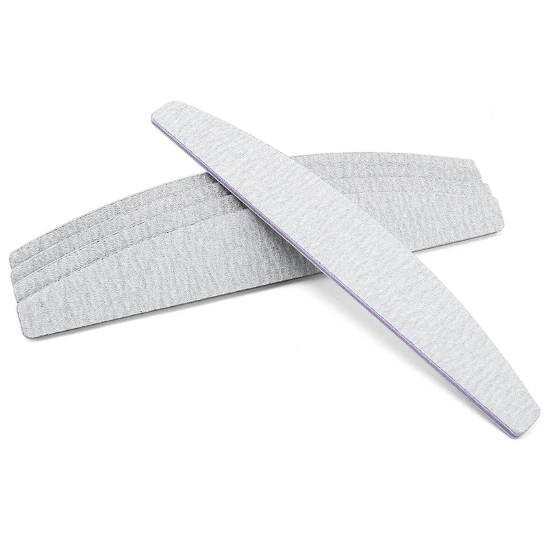 Nail File 100/180 Sandpaper Sanding File Double Side of Polishing Files for Manicure Buffers Half Moon Lime Nail Tools Supplier