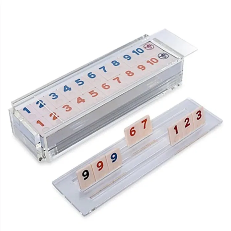 Акриловый чехол оригинальный синий Rummy Game 106 плитки маджонг цифровая Турецкая игра Lucite для вечеринки