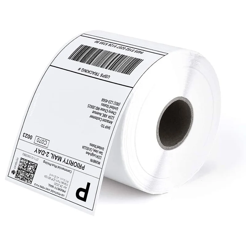 Заводская оптовая продажа Waybill A6 наклейки с прямой доставкой Упаковочная печатная этикетка Lnkjet 4*6