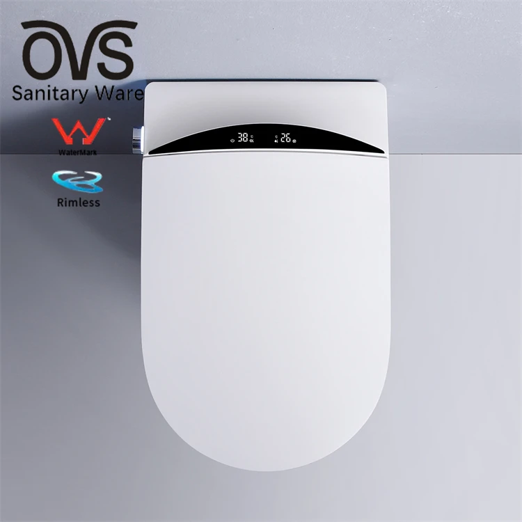 OVS WaterMark Australia Intelligent Toilets Smart Peeping Chinese Seat Electric Bidet Cover Automatic Toilet