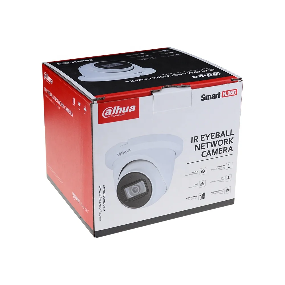 Dahua In Stock Vehicle And Human POE 12 VDC/PoE 8MP IR Vari-focal Eyeball WizSense Ip Camera Poe Auto Tracking Network Camera