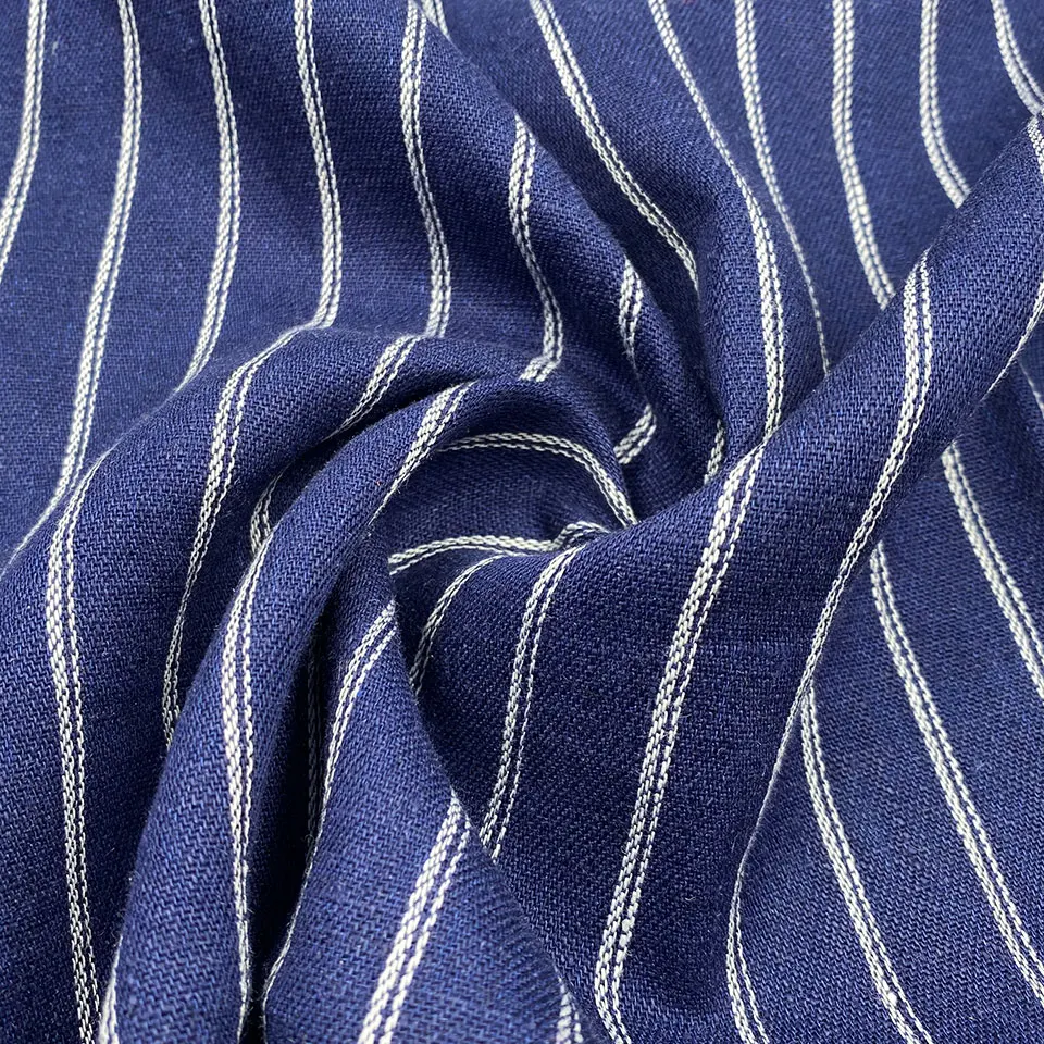 wholesale factory retail price woven dyeing fibre 55% linen 45% viscose blended fabric