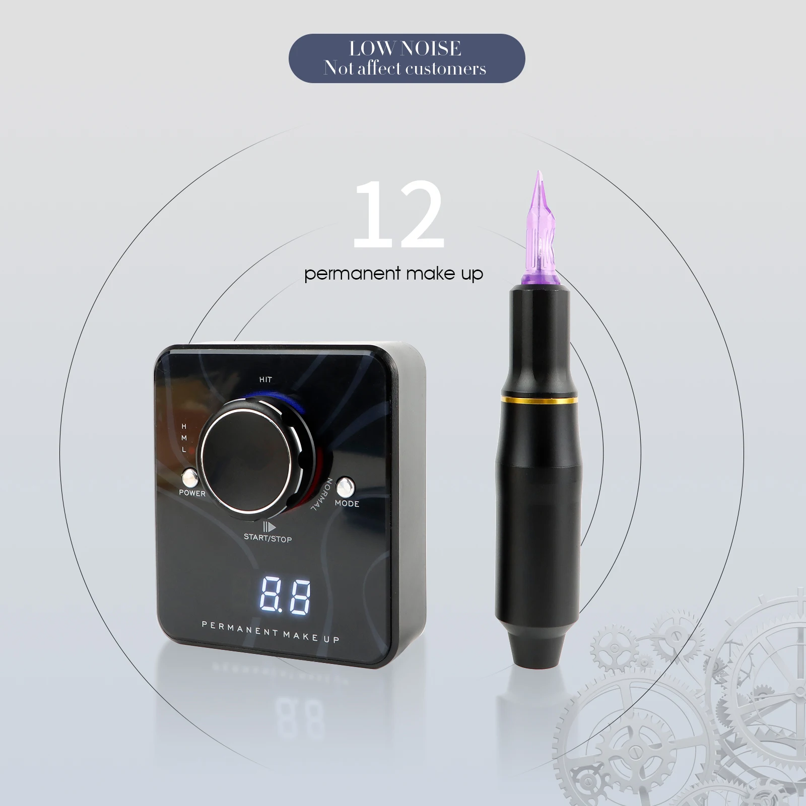 OEM Wireless Rotary Tattoo Machine Set Electric Eyeline Eyebrow Iron Gun for Body Art PMU Machine Permanent Makeup