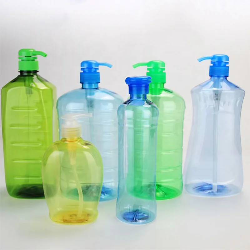 Customizable 1000 ml detergent bottle, transparent biodegradable detergent bottles, empty pet bottles for dishwashing liquid