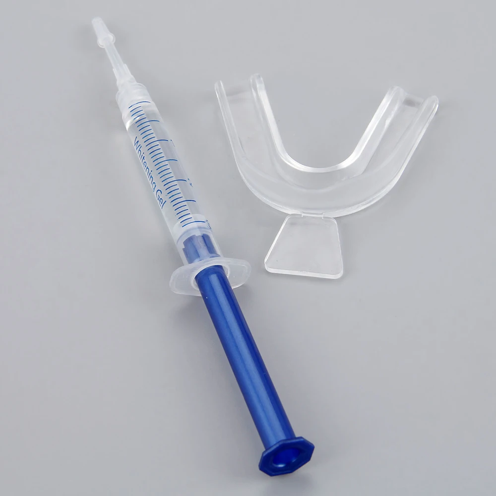 10Pcs Teeth Whitening Gel With LED Accelerator Light and Tray Tooth Whitener Kits