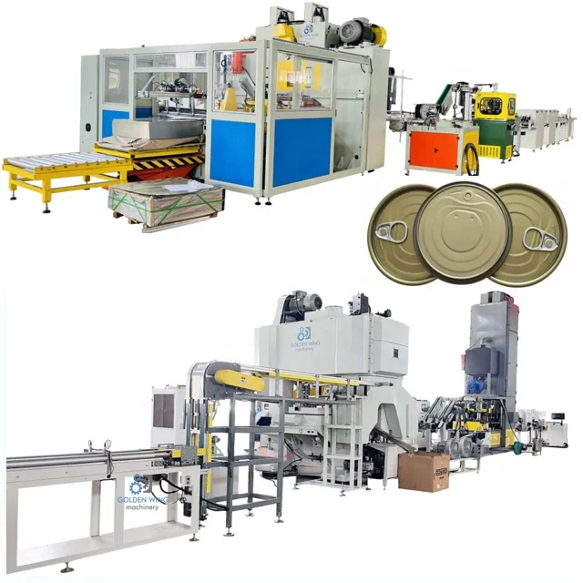 Automatic aluminum eoe lid making machine for beverage cans