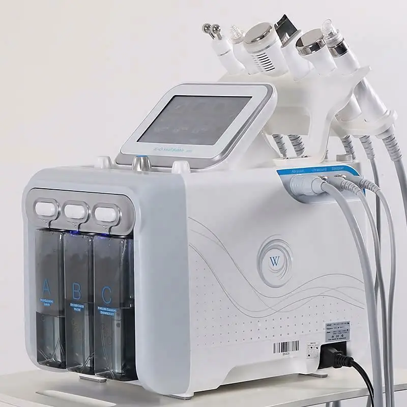 Face Rf And Oxygenating Machine Skin Care Micro Bubble Mini Water Facial Device For Home 3D Filter Dermabrasion