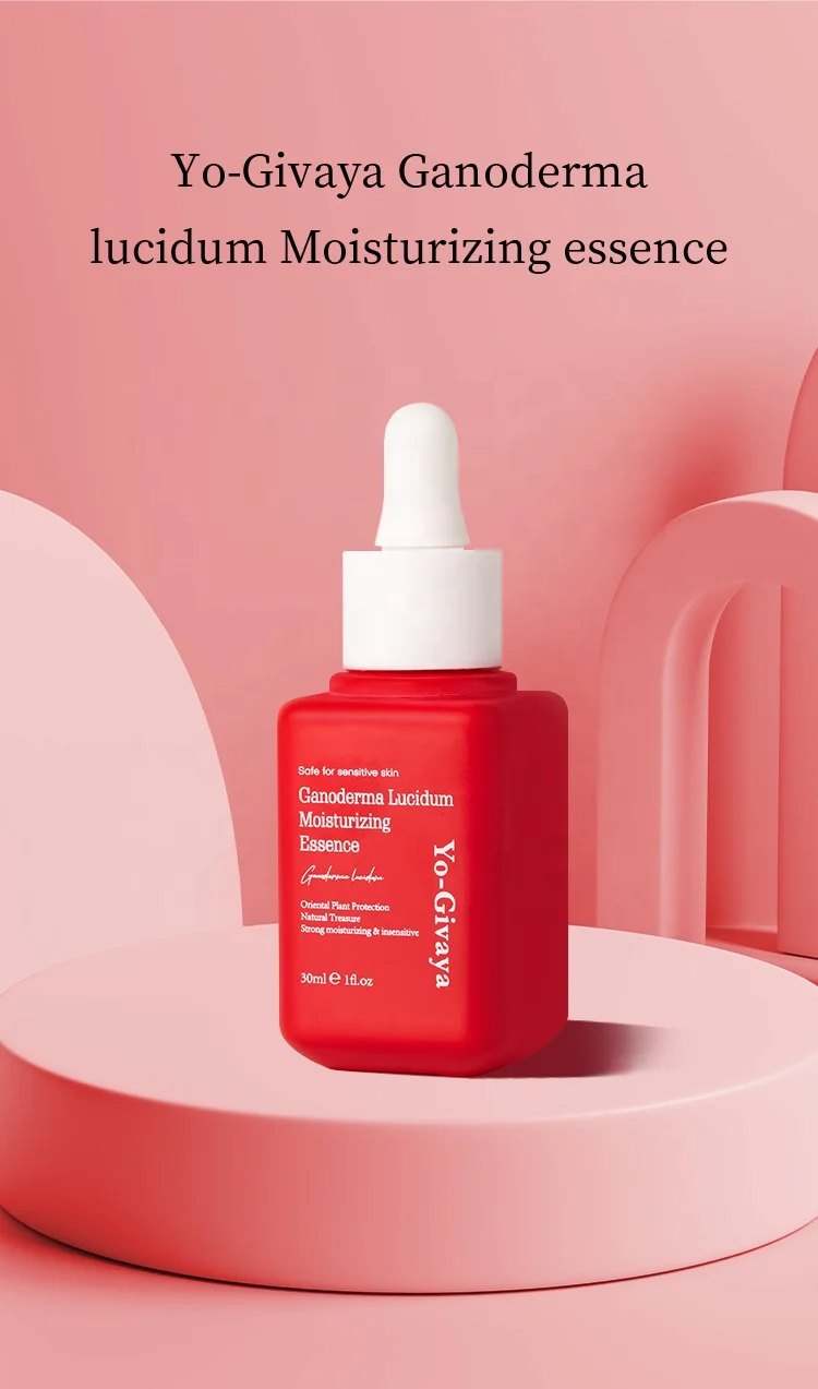 Factory Custom Ganoderma Lucidum Moisturizing Serum Calming Hydration Booster Serum Face Repair Serum Liquid Vitamin C Female