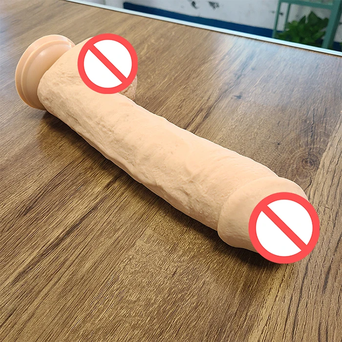 Oem Custom 30cm 50cm 60cm Large Skin Color Silicone Artificial Penis Flesh Extra Long Dildo