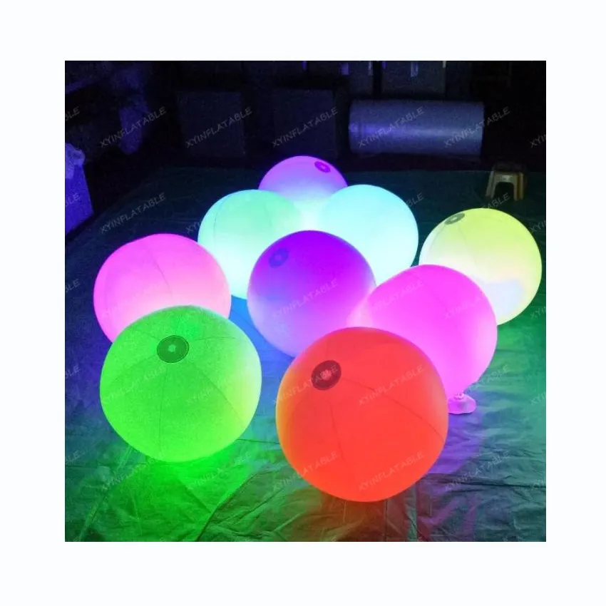 Touch to change color digital inflatable light ball, self inflating balloons, inflatable balloon remax for sale
