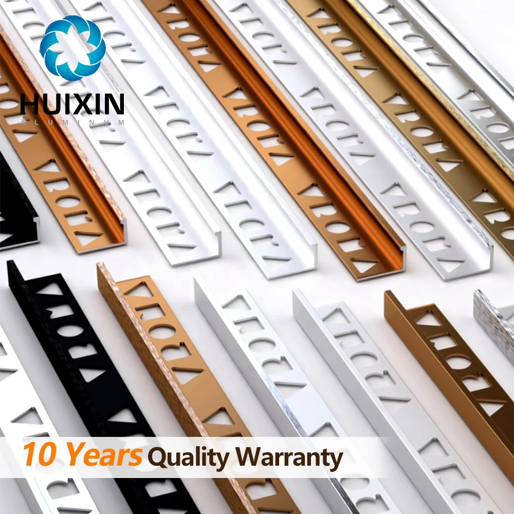 Tile Leveling System Profiles Decoration Walls With Aluminum Trim Tile Corners