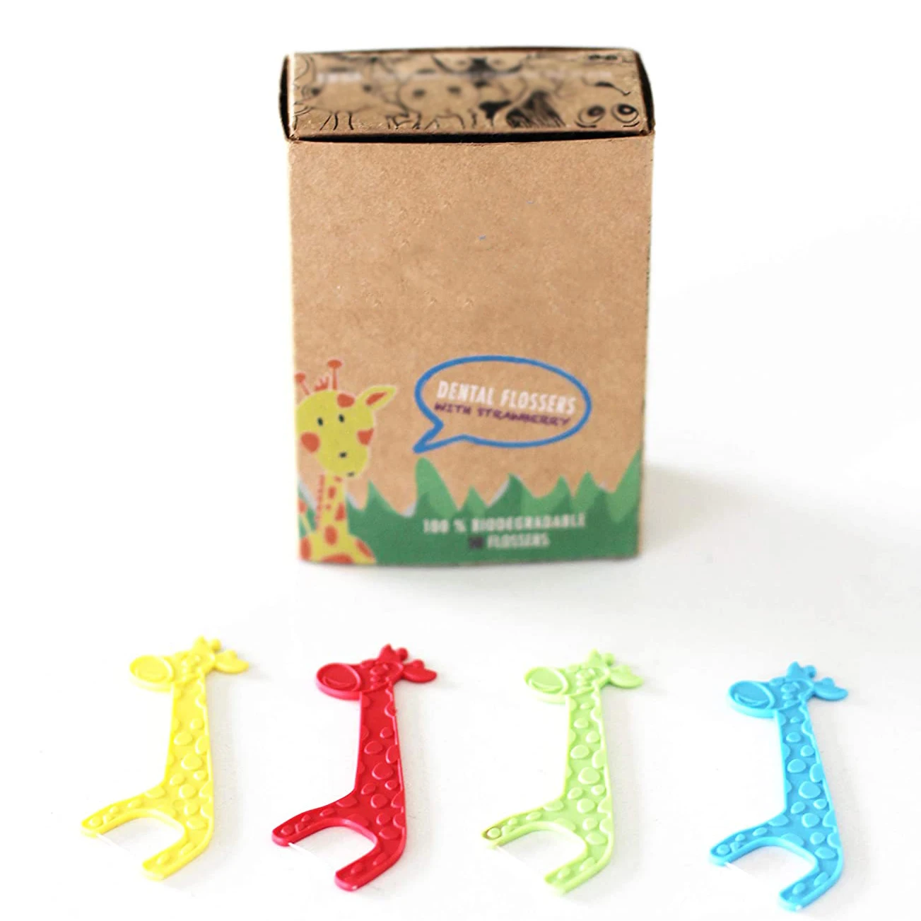 Zero waste oem/odm biodegradable corn starch handle  flosser custom logo mint flavor dental floss picks