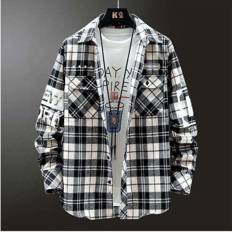 Mens Flannel Shirts Long Sleeve Flannels for Men Button Down Plaid 100% Cotton with Single Pocket