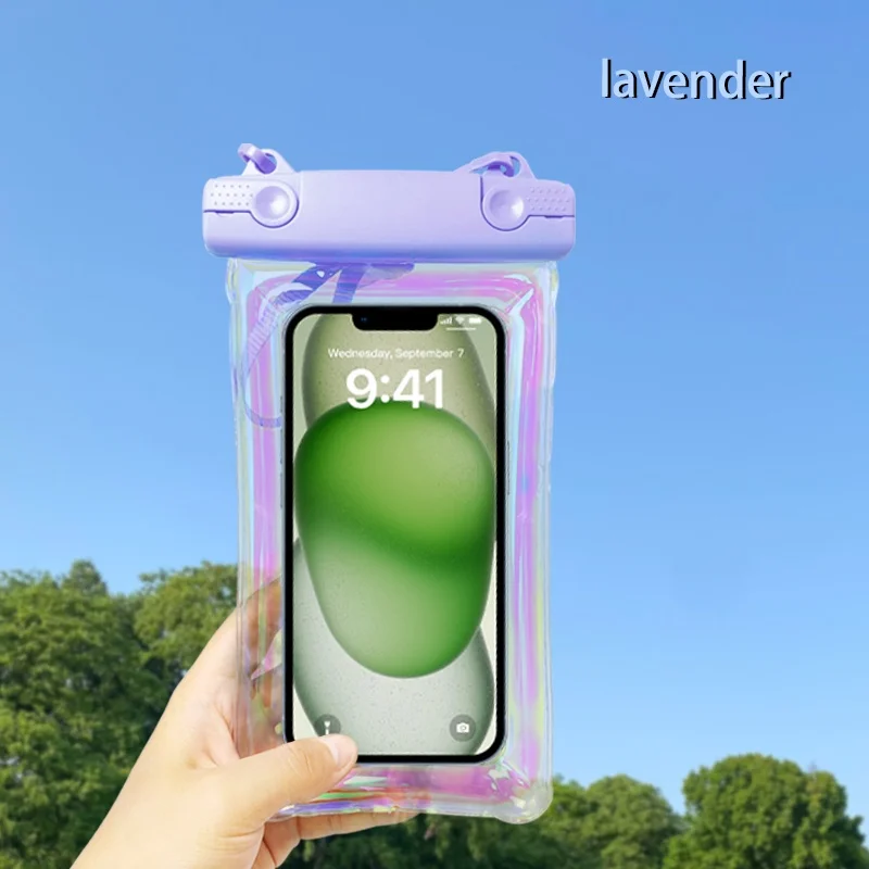 Laser Pvc Black Cell Phone Cover Waterproof Polythene Zip Smart Phone cases Bags For Phone Accessories Electronic Product