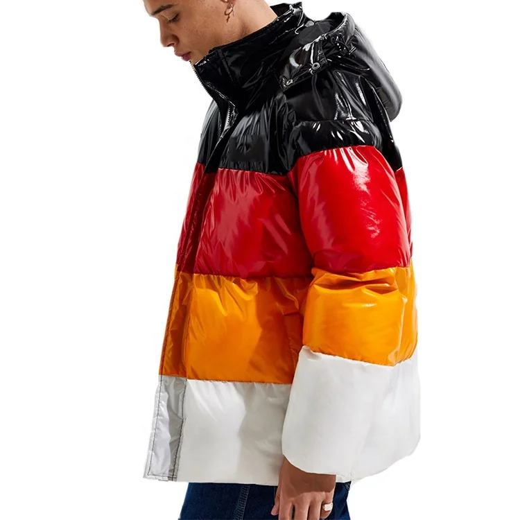 New arrival custom men puffer white duck down jacket coat winter windproof waterproof hooded warm puffer jacket