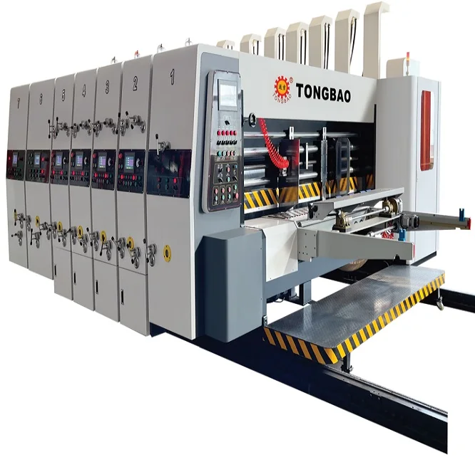fully automatic corrugated cardboard printing slotting&die-cutting machine