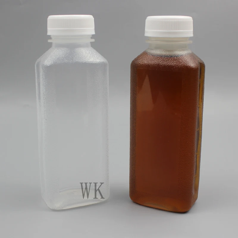 Manufacturer Food Storage PP Bottles Plastic Clear Hot Fill Bottle Sauce Honey Milk Kitchen Durable Food Container With Caps