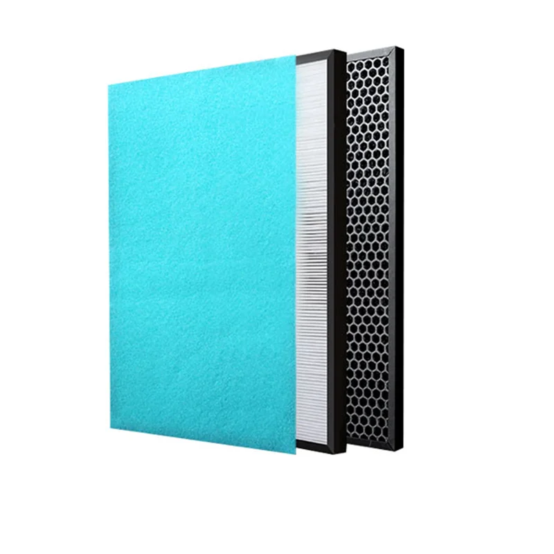 Water Resistant Fiberglass Media High Dust Capacity Medium Hepa Efficiency H13 H14  Mini-pleat Air Filter